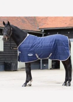 Weatherbeeta Channel Quilt Std Neck Med/Lite - Navy/Silver/Red