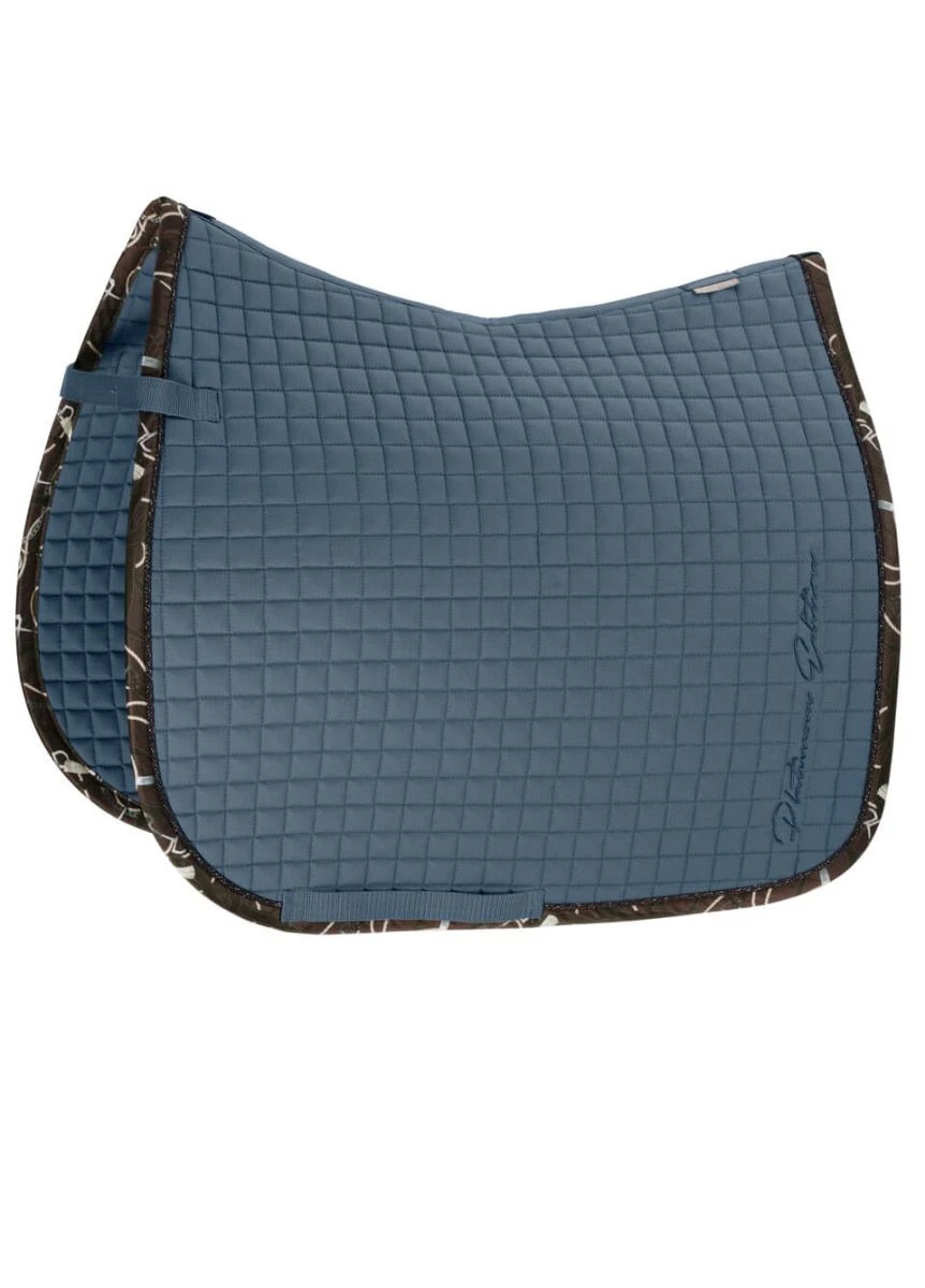 Eskadron Platinum Cotton Dressage Saddle Cloth -Vintage Blue