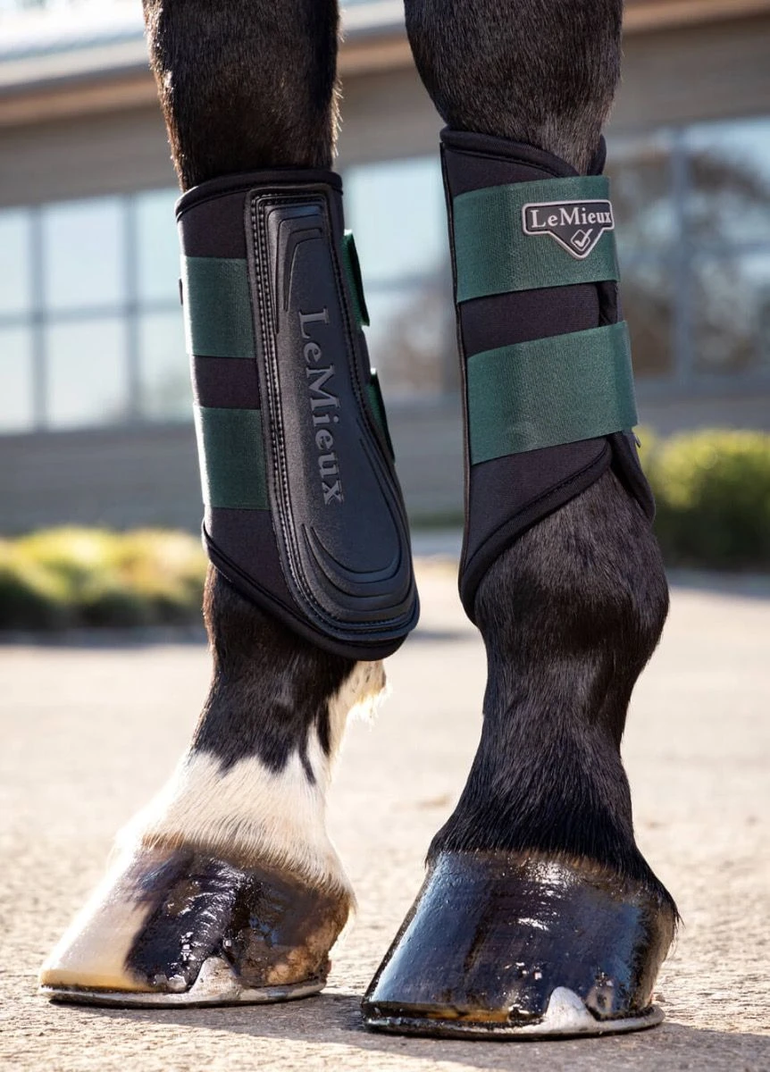 LeMieux Grafter Brushing Boots - Spruce - Image 2