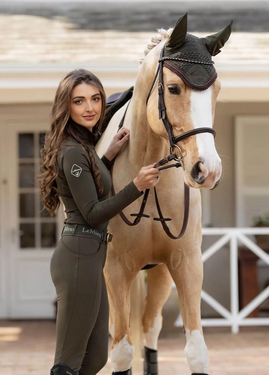 LeMieux Classic Fly Hood - Oak - Image 3