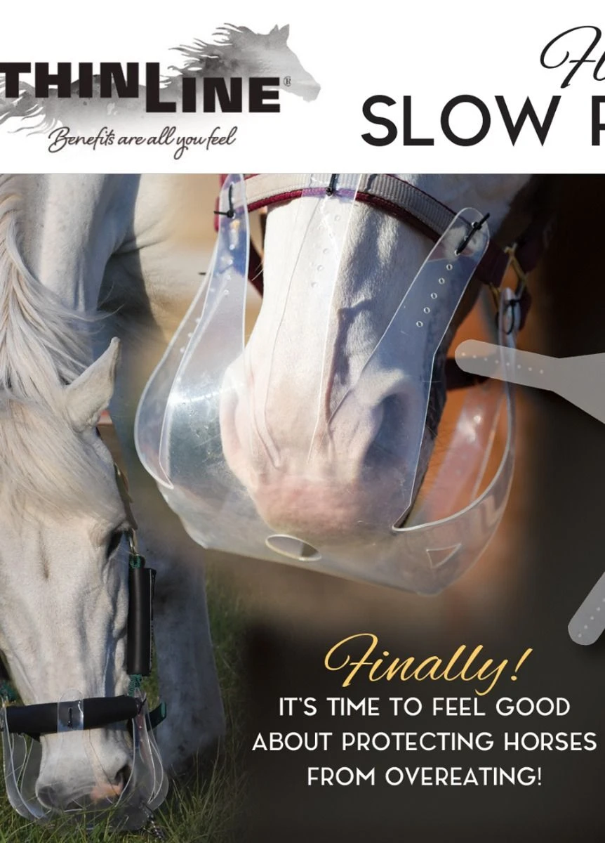 KM Elite ThinLine Flexible Filly Grazing Muzzle - Clear - Image 3