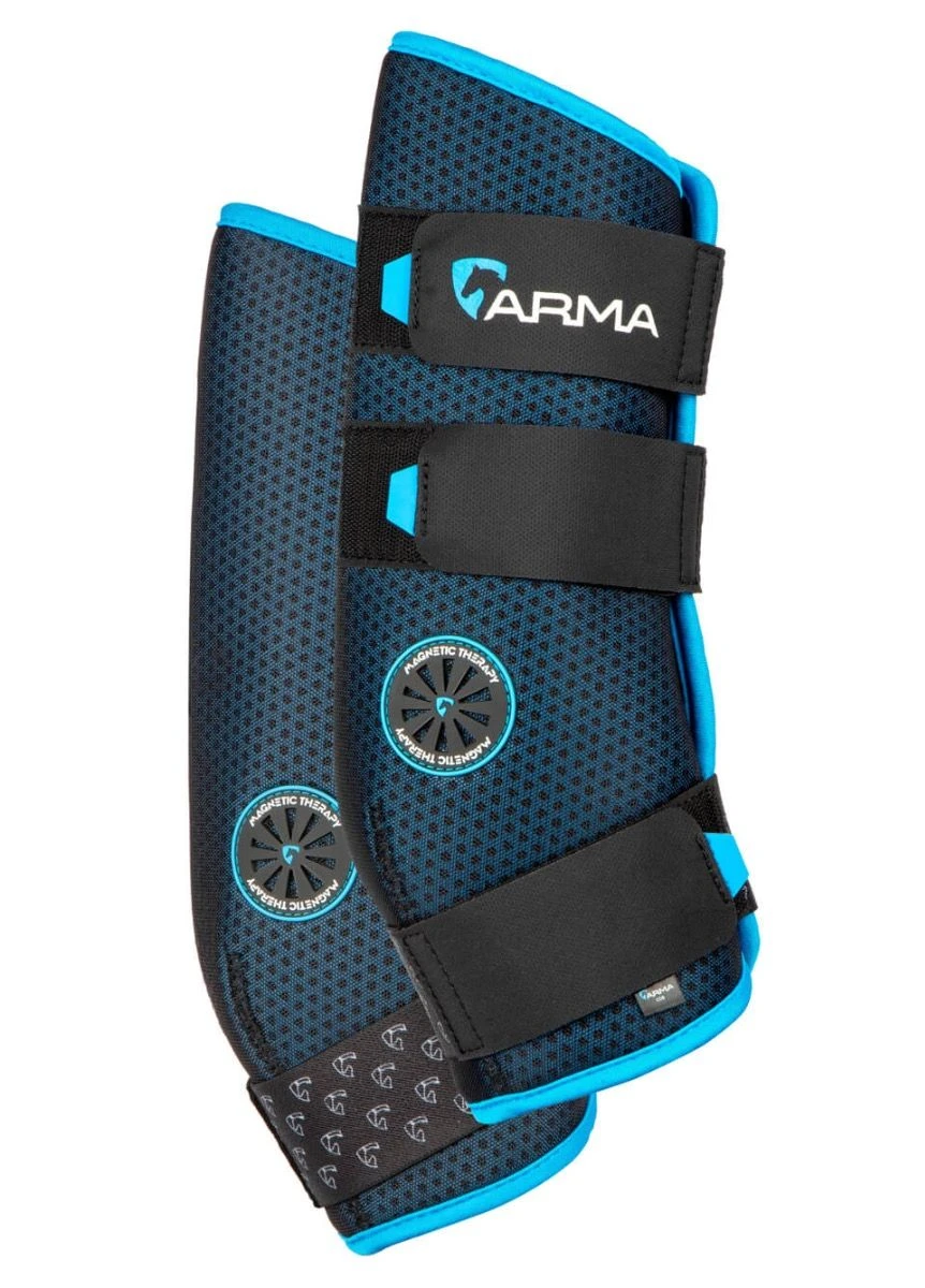 Shires Arma Magnetic Boots - Black/Blue