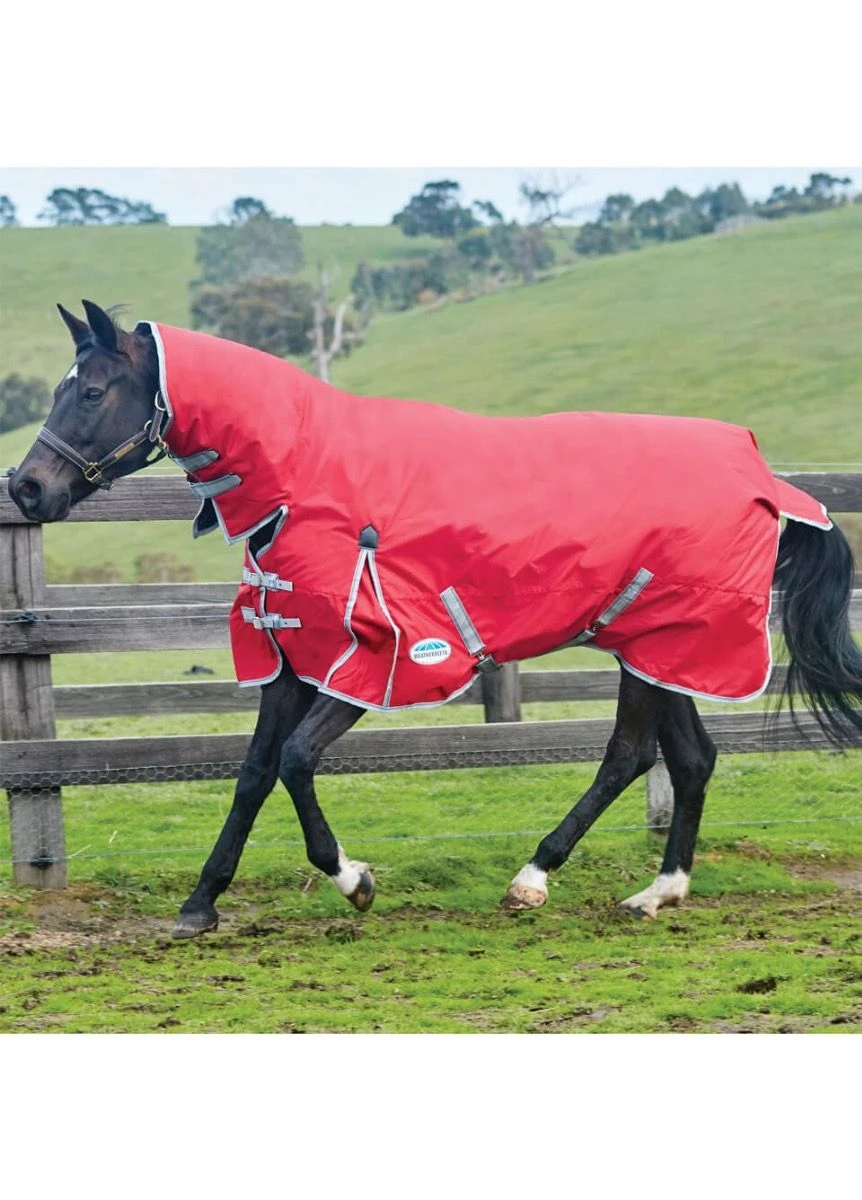 Weatherbeeta ComFITec Classic Combo Neck Medium - Red/Silver